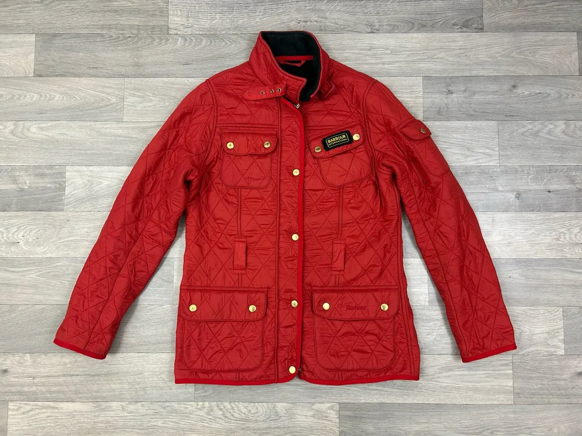 Barbour International Fleece Lined Quilt Jacket 12 - Image 1