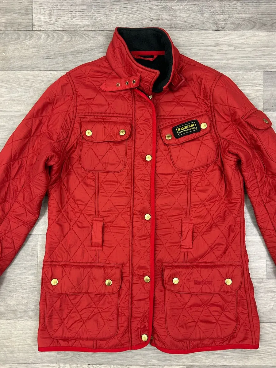Barbour International Fleece Lined Quilt Jacket 12 - Image 2