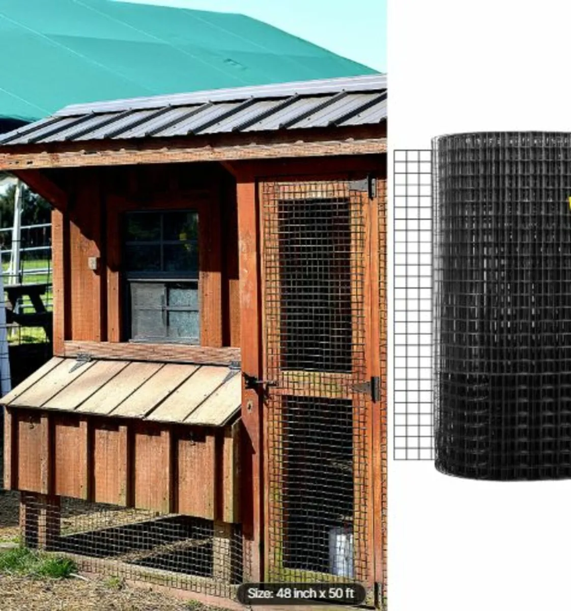 Hardware Cloth, 48" x 50' & 1"x1" Mesh Size, - Image 4