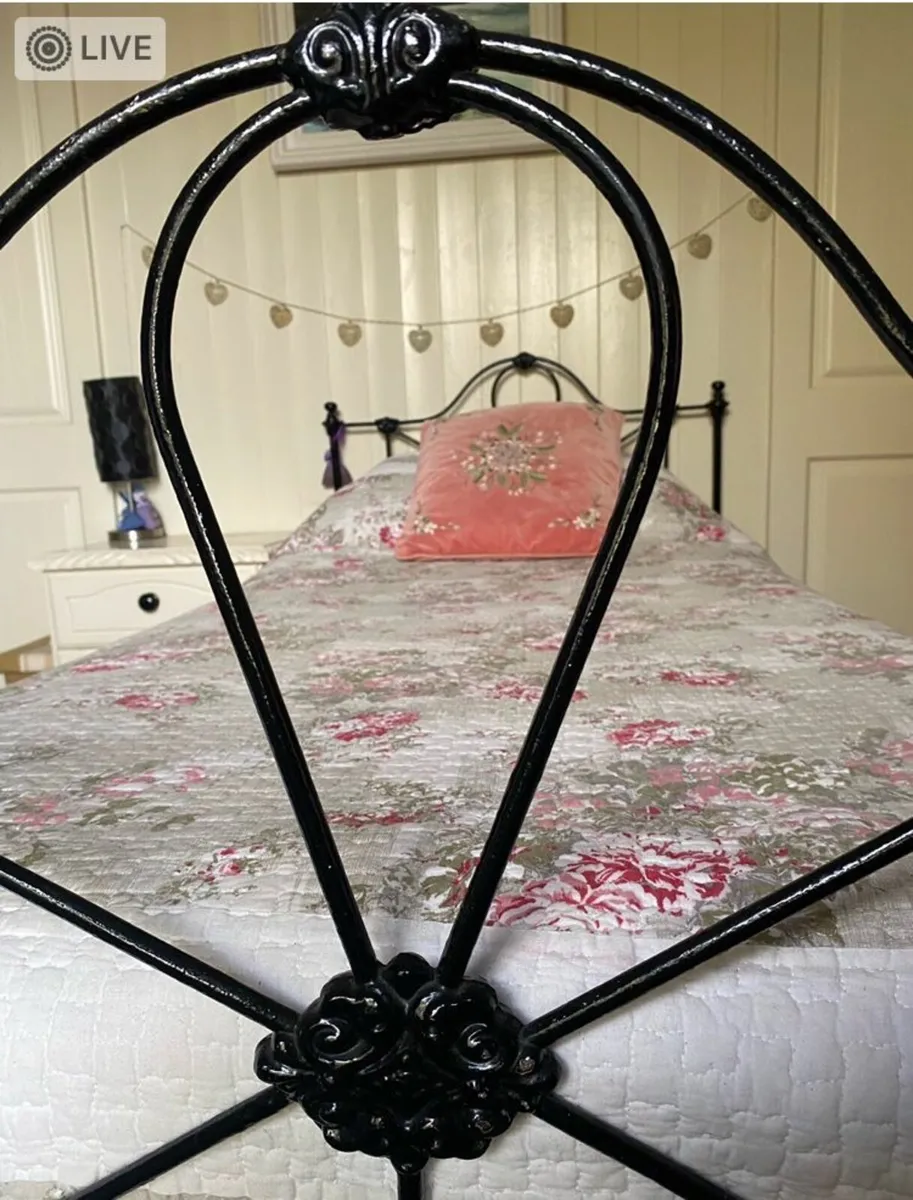 Antique Solid Iron , Single Bed - Image 3
