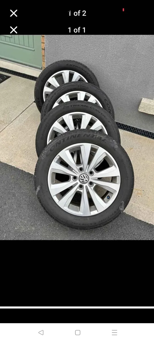 VW 16' DIAMOND CUT ALLOYS GOLF CADDY A3 SEAT - Image 1