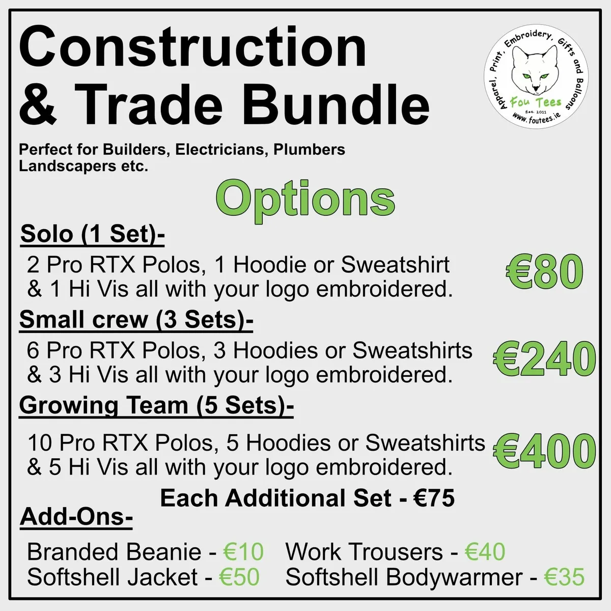 Construction and Trade Workwear Package - Image 2