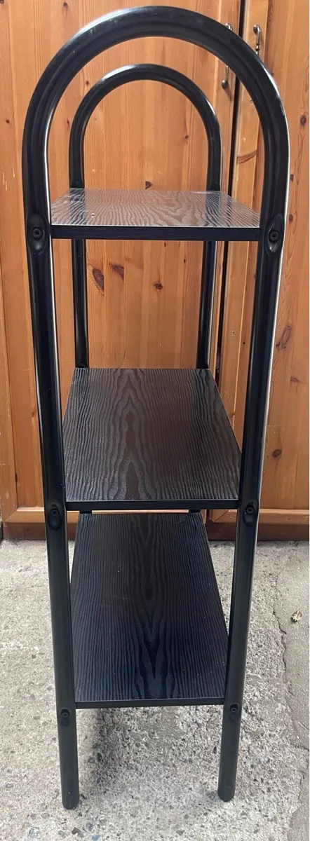 Black Metal/Wooden Bookshelf - Image 2