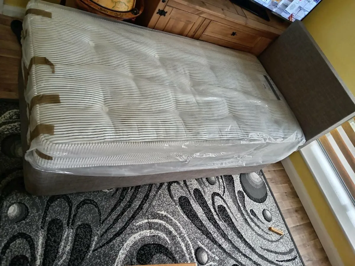 New single bed with mattress - Image 1