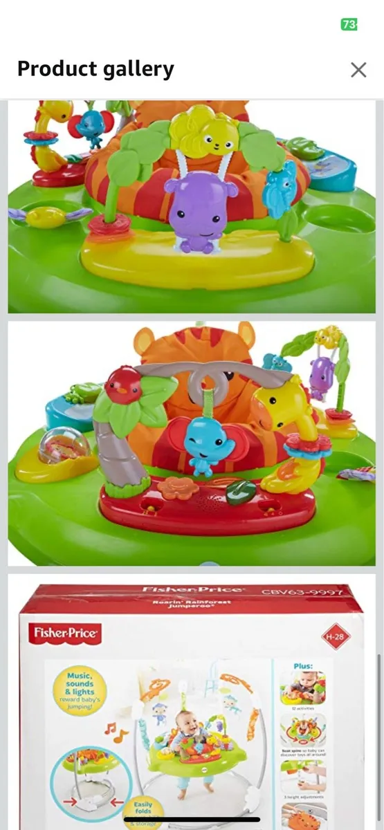 Fisher Price Roarin Rainforest Jumperoo - Image 3
