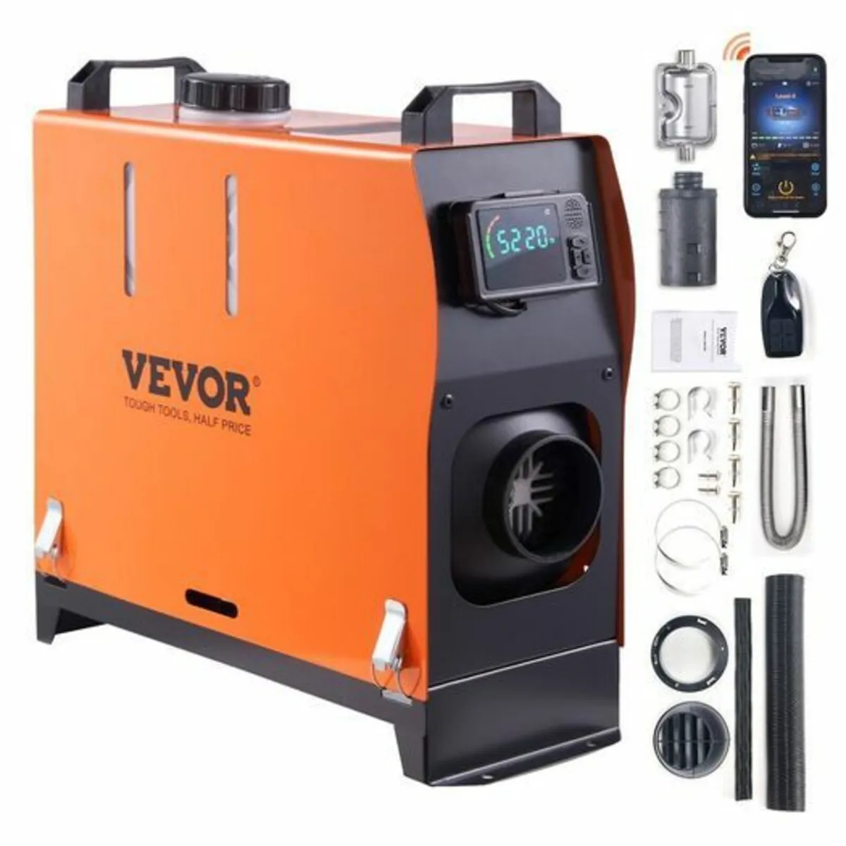 Upgraded Diesel Air Heater 12V 8KW Bluetooth App L - Image 1