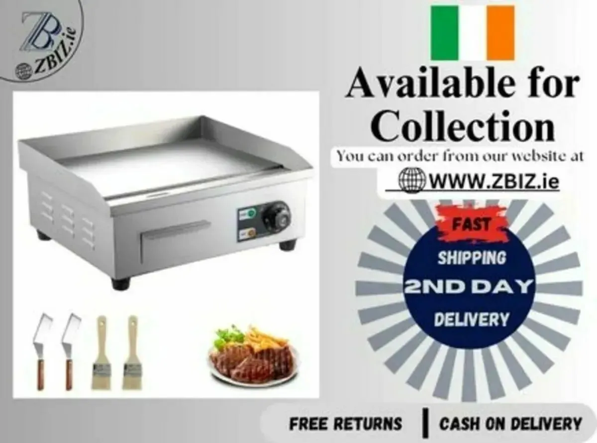 Electric Griddle Hotplate Commercial Flat Grill - Image 1