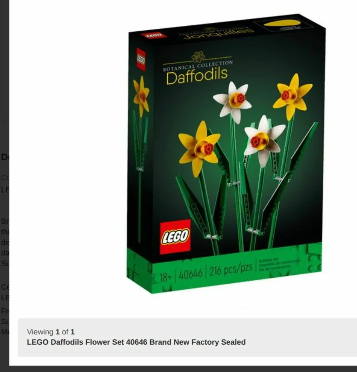 LEGO Wildflower Bouquet +Daffodils flower sets - Image 3