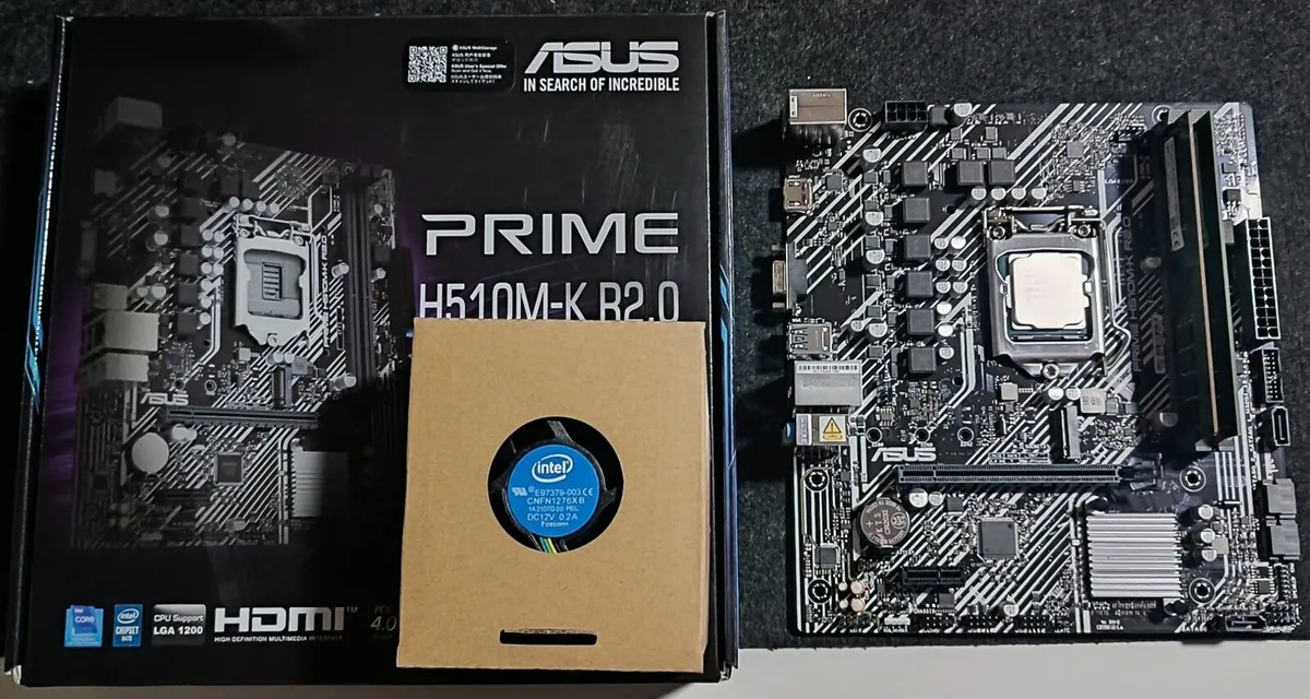 ASUS Motherboard + CPU + RAM - Image 1