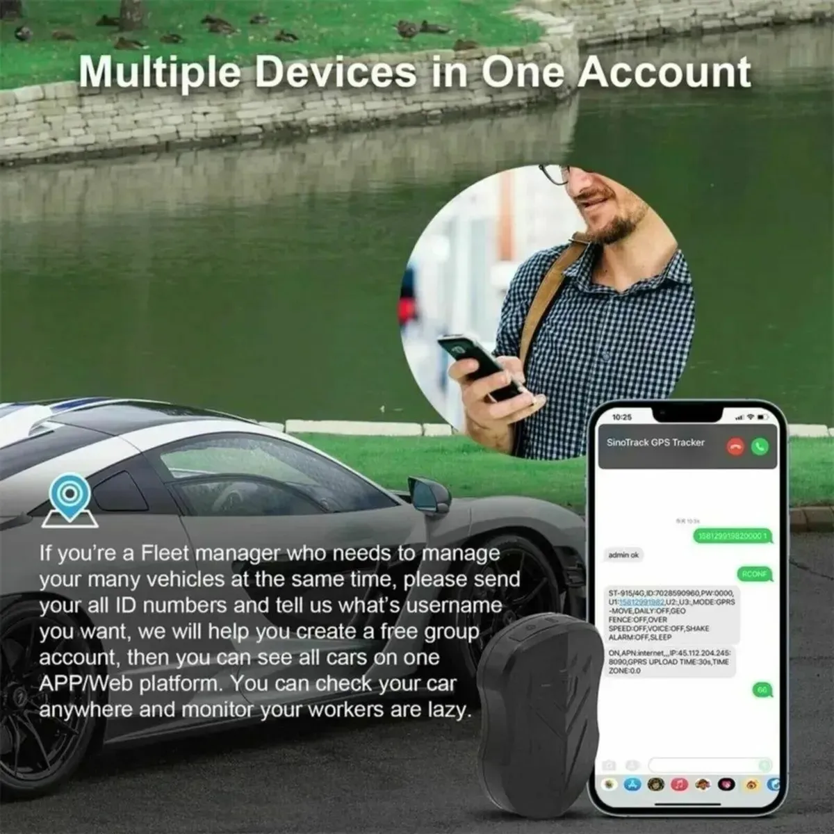 GPS Tracker Magnetic Vehicle Locator Long Standby - Image 2
