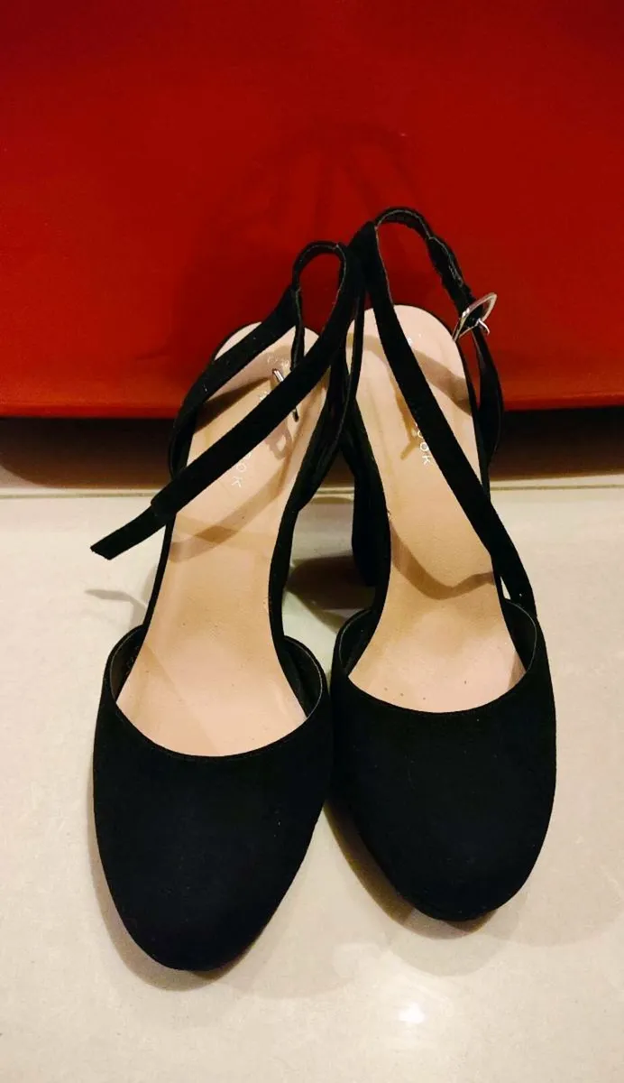 ✨ Elegant Black High Heels with Ankle Strap – Perf - Image 1