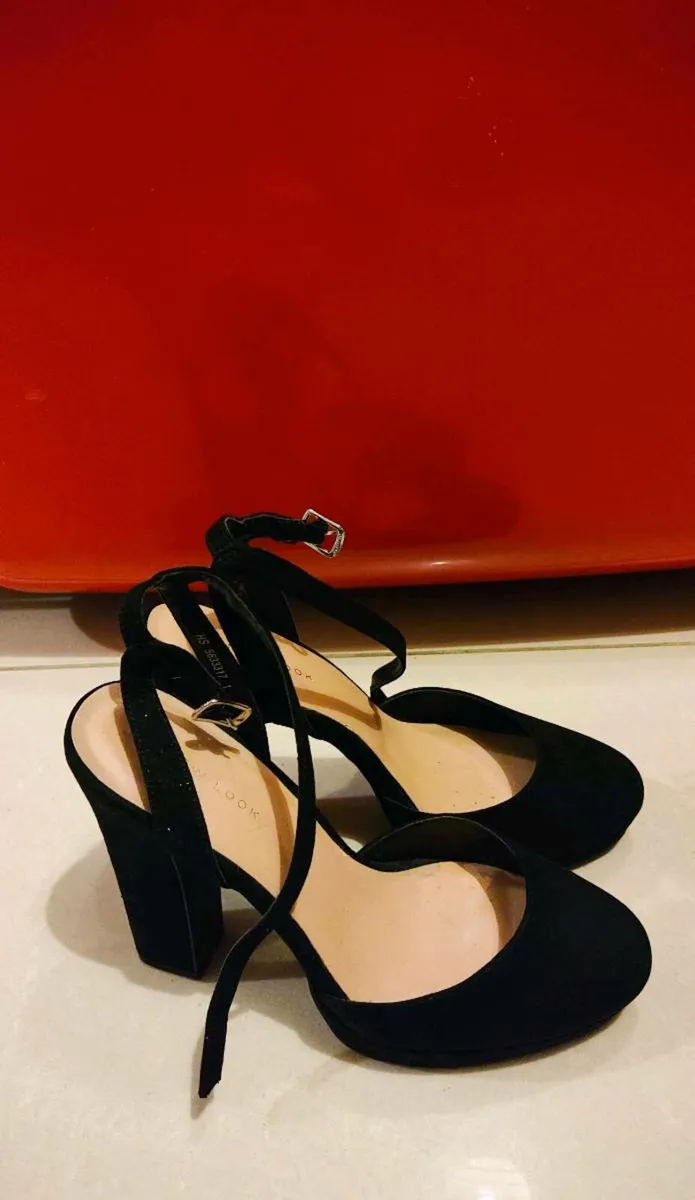 ✨ Elegant Black High Heels with Ankle Strap – Perf - Image 2
