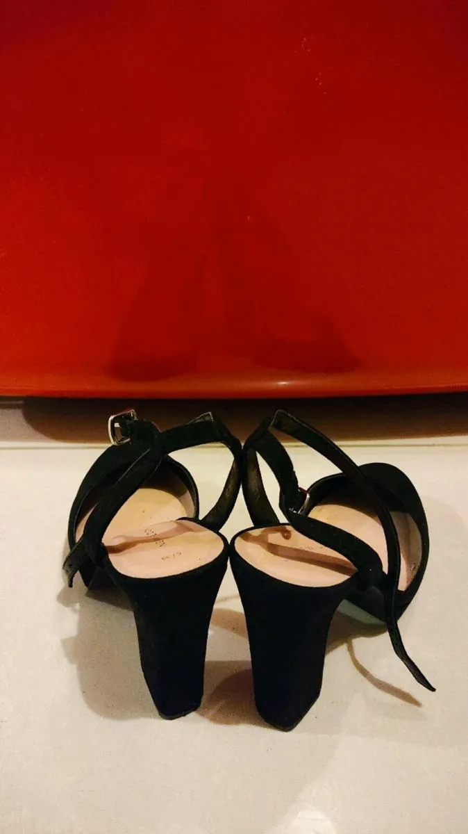 ✨ Elegant Black High Heels with Ankle Strap – Perf - Image 3