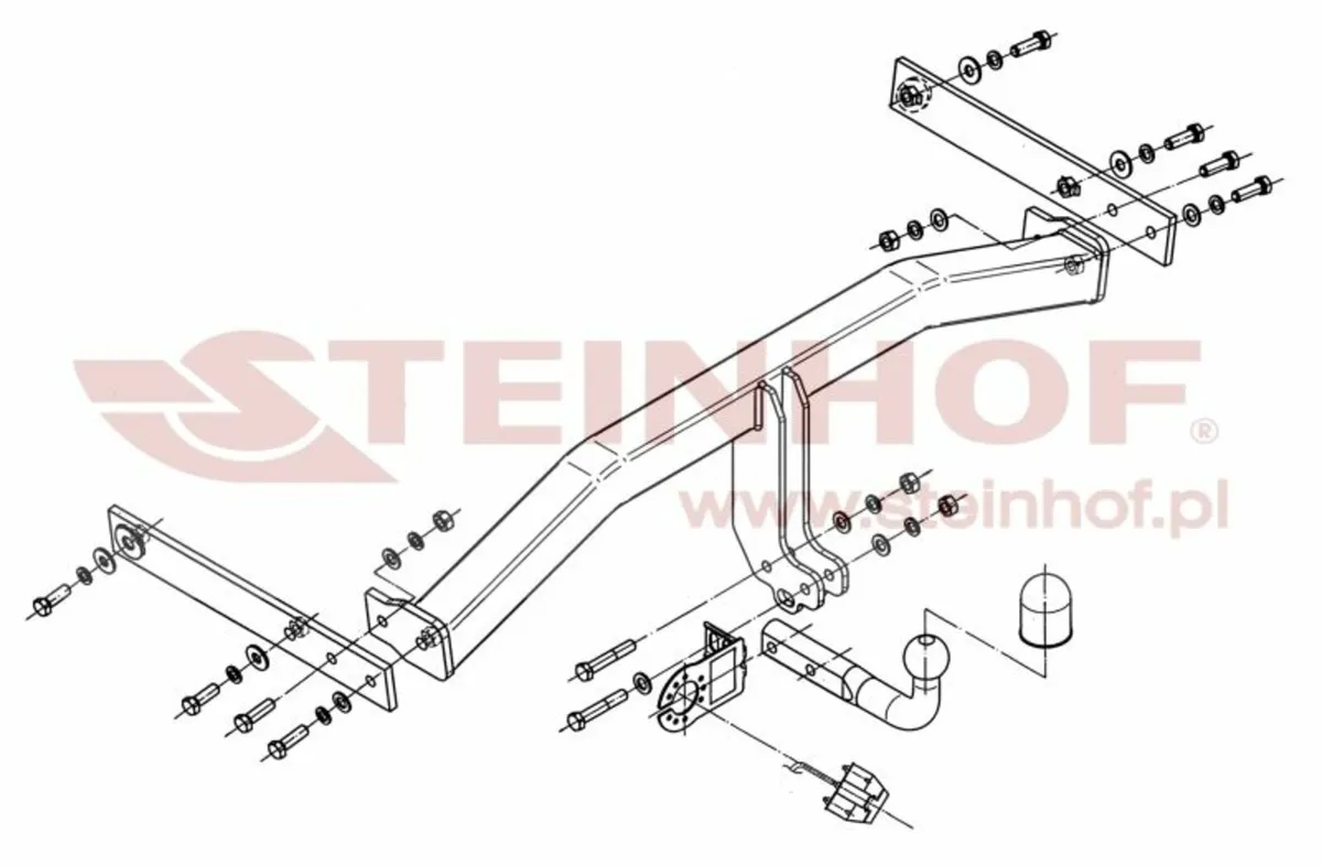 Tow Bar for VW Tiguan - 33023/F - Image 2