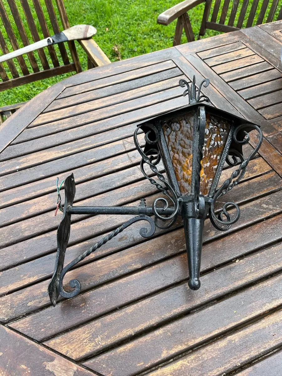 Vintage Wrought Iron lantern - Image 1