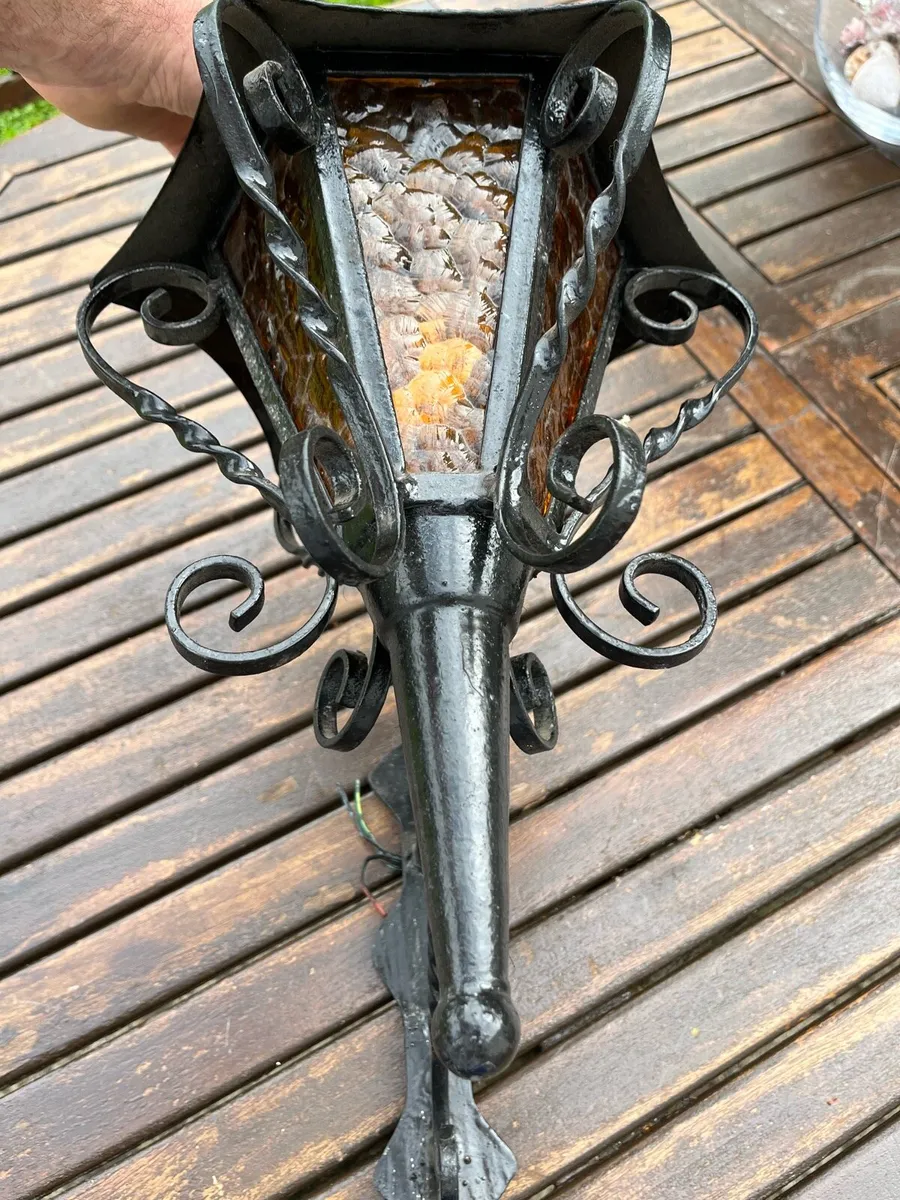 Vintage Wrought Iron lantern - Image 3