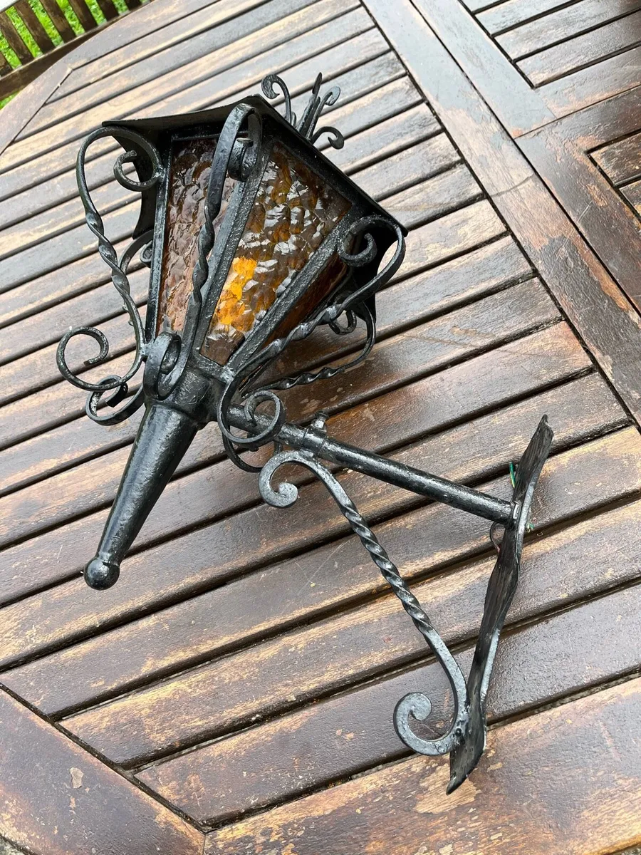 Vintage Wrought Iron lantern - Image 4