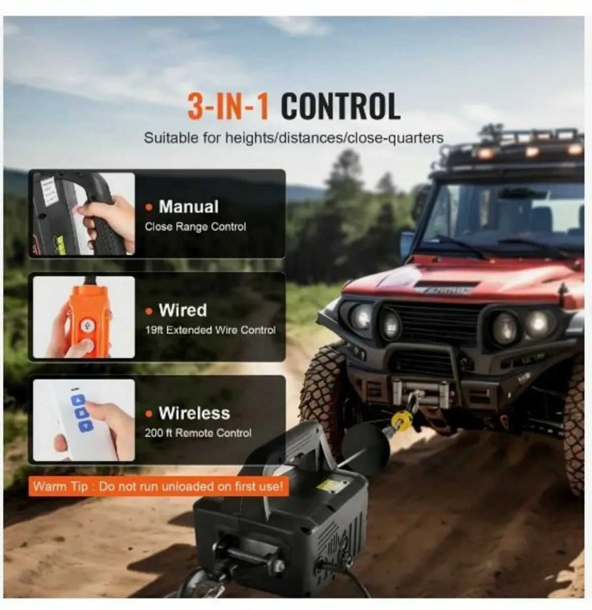 3-in-1 Portable Electric Hoist Winch - Image 2