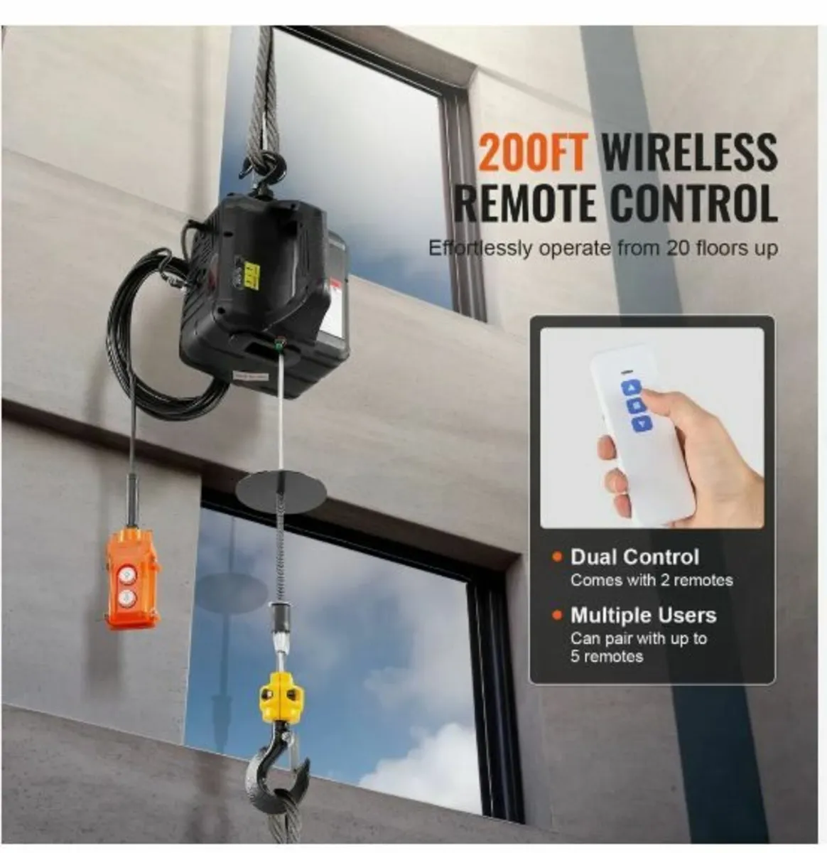 3-in-1 Portable Electric Hoist Winch - Image 3
