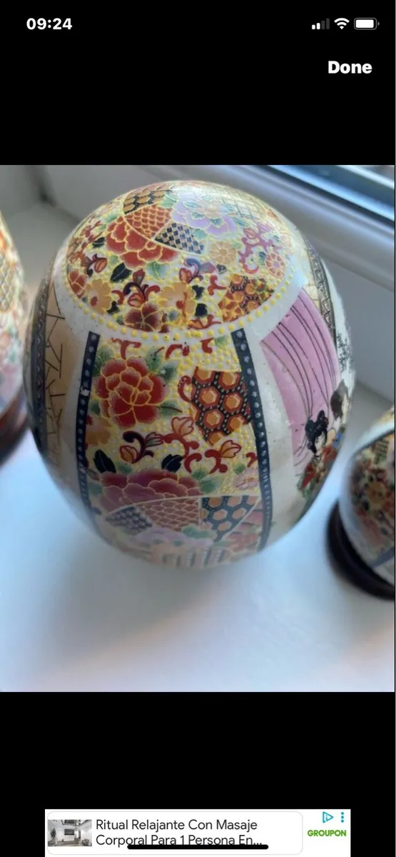Vintage Chinese Porcelain Eggs set - Image 4