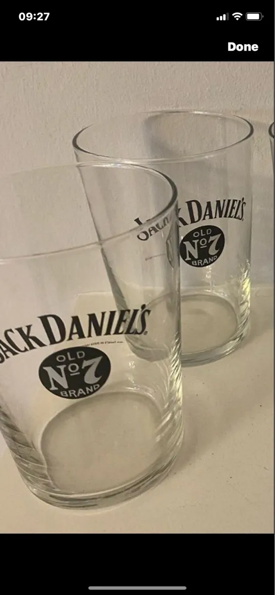 Rare Jack Daniel’s 1/2 Pint Glasses Set - Image 1