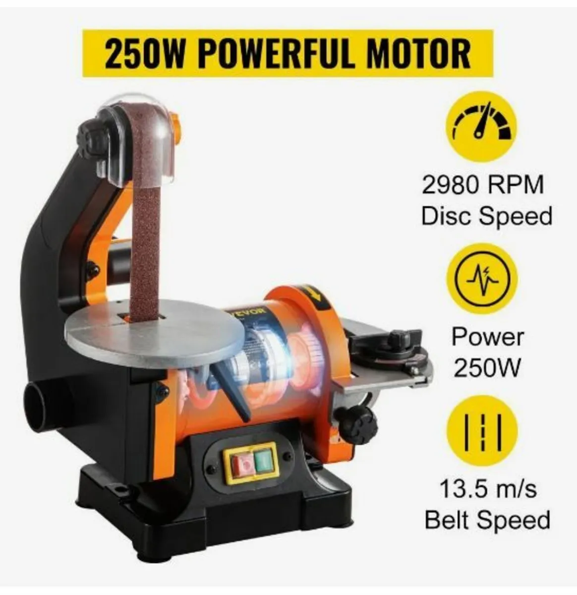 Electric Belt Grinder Sander 300W - Image 4