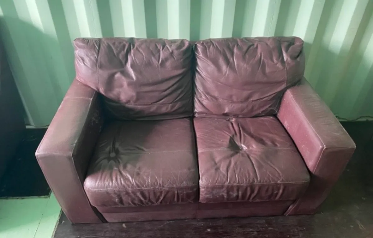Free leather chair free leather couch free 4ft6 HB - Image 2