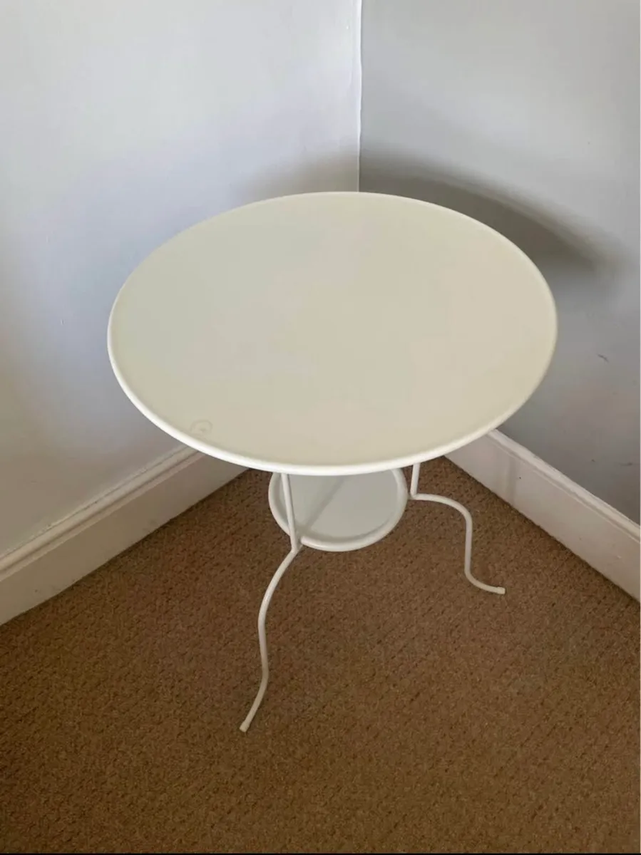 Small white side table - Image 3