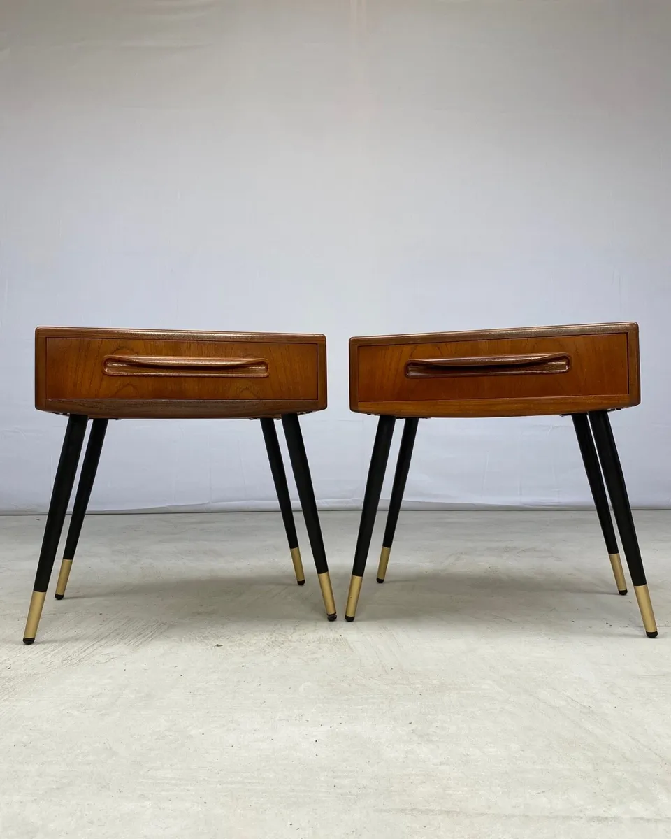 Mid Century Pair of G Plan Bedside Tables - Image 1