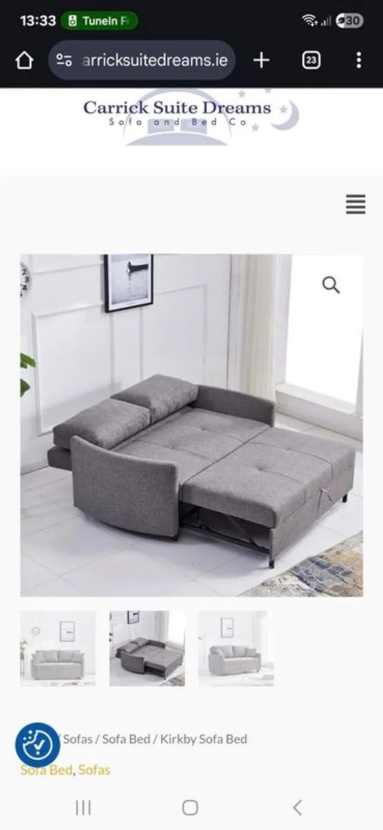 Barely used neat SofaBed that opens to double bed - Image 2