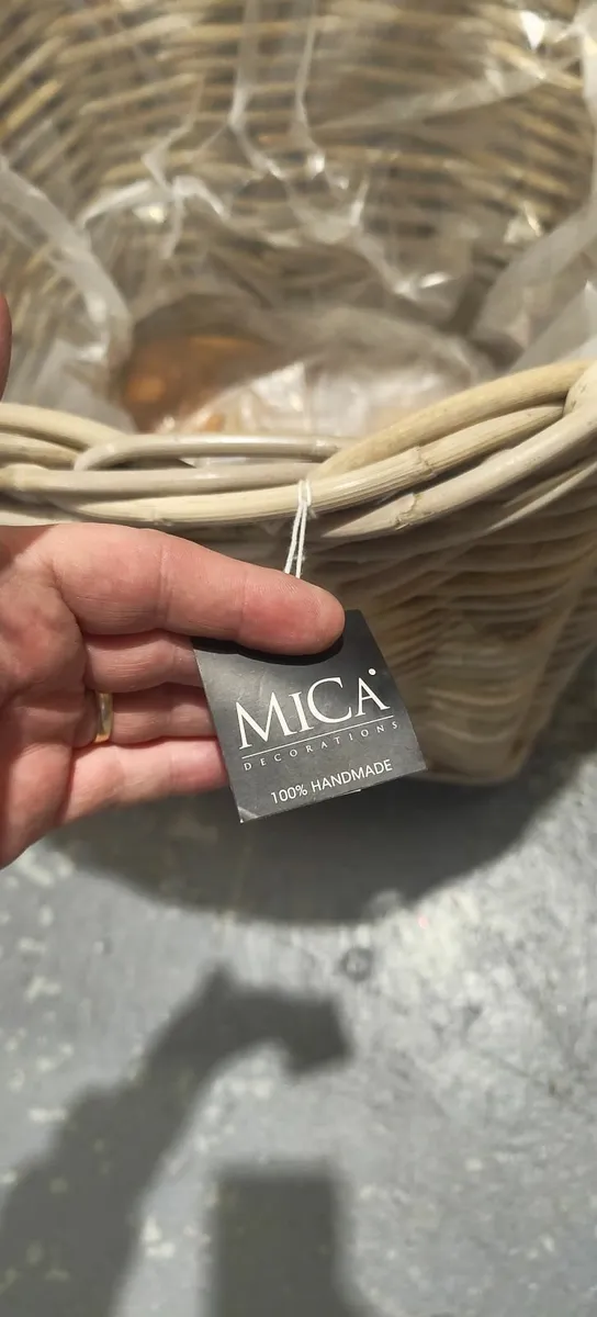 Brand New MICA  Wicker Basket on wheels - Image 2