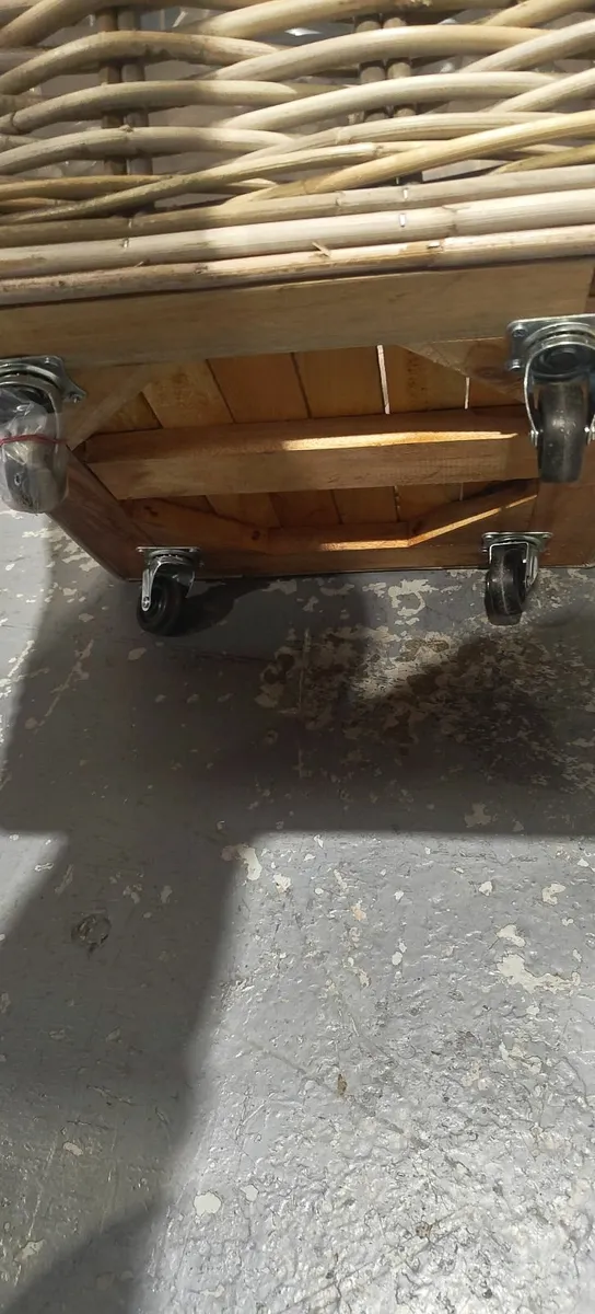 Brand New MICA  Wicker Basket on wheels - Image 3