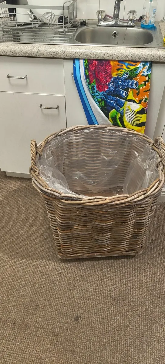 Brand New MICA  Wicker Basket on wheels - Image 4
