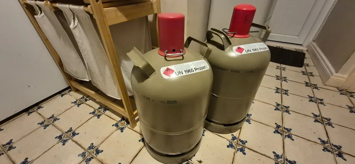 11 kg steel Gas Bottles, German, full - Image 4