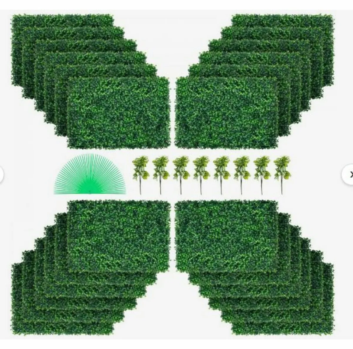 Artificial Boxwood Panel 24" X 16" UV 24pcs - Image 1