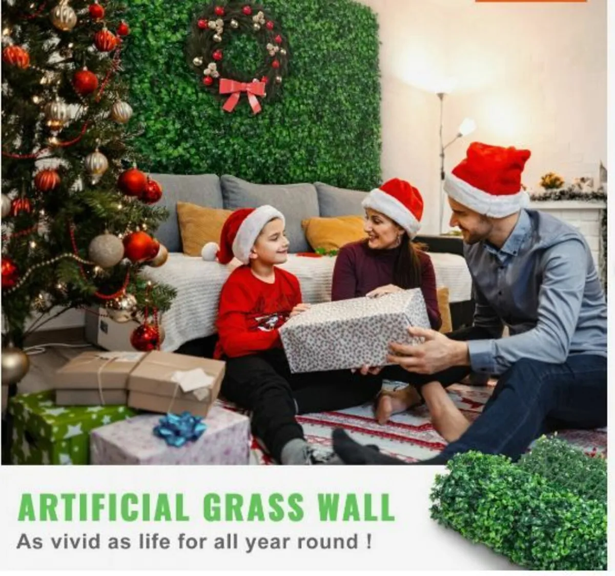 Artificial Boxwood Panel 24" X 16" UV 24pcs - Image 3