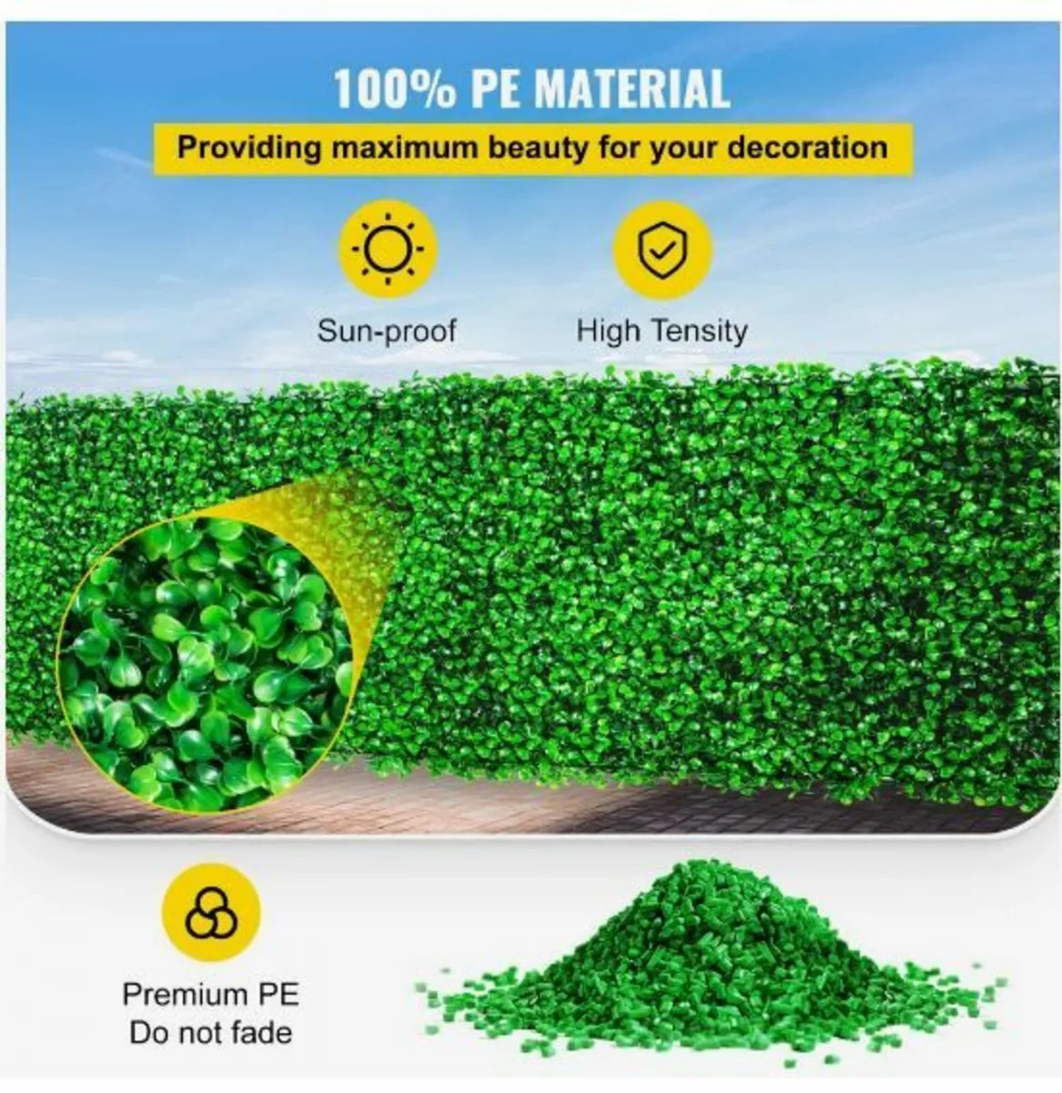 Artificial Boxwood Panel UV 6pcs Boxwood - Image 2