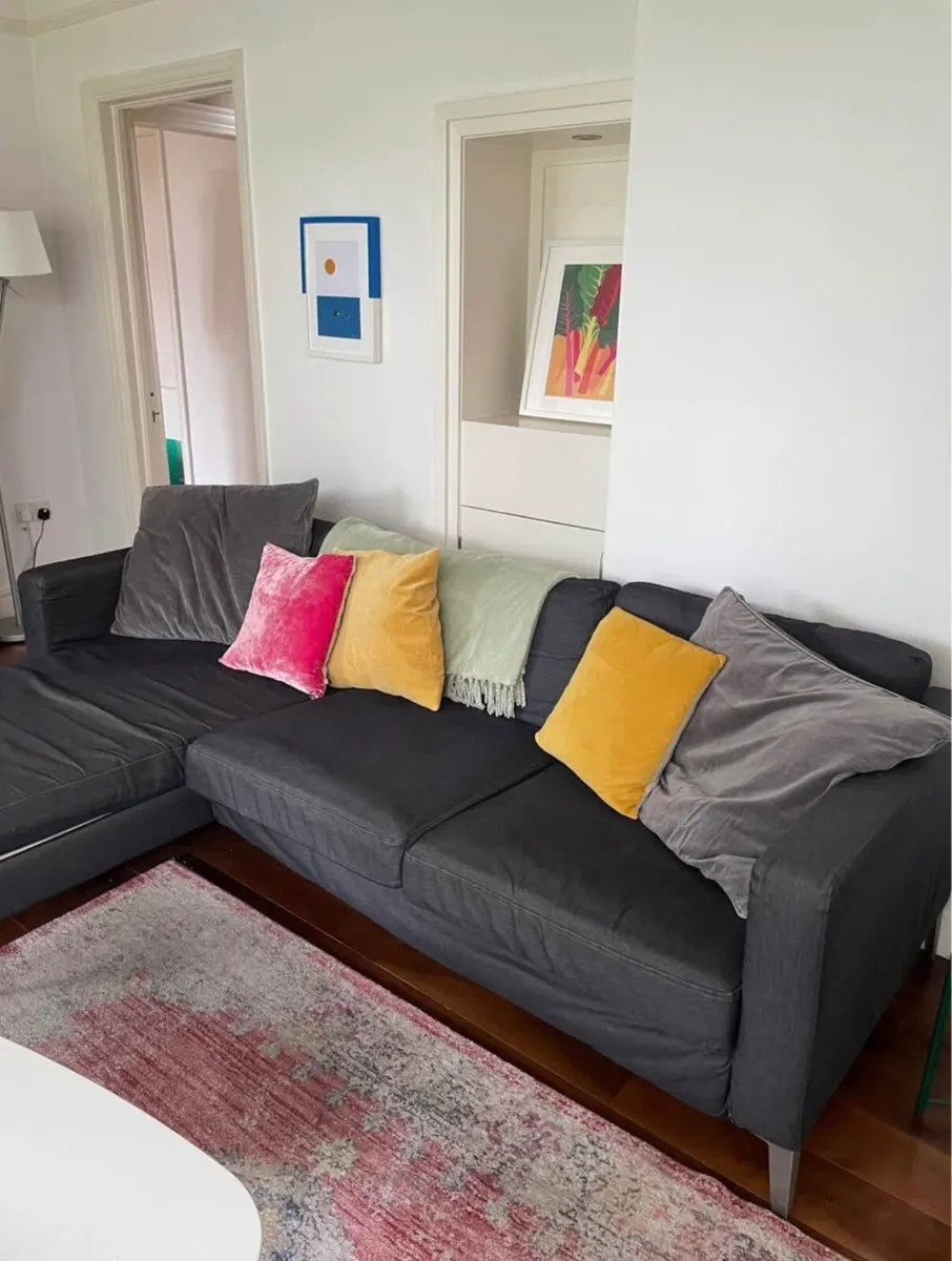 Grey L-shaped sofa from Ikea - Image 2