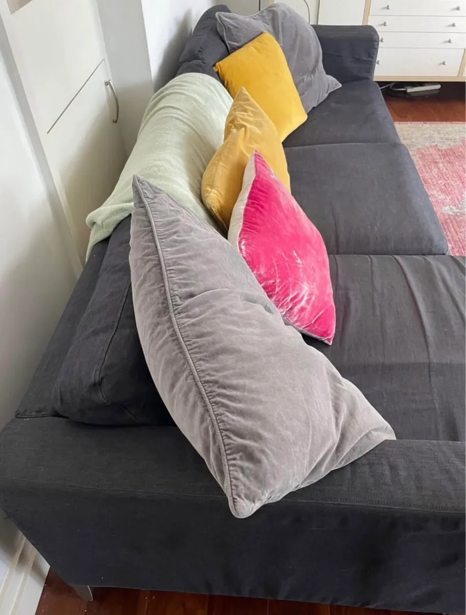 Grey L-shaped sofa from Ikea - Image 3