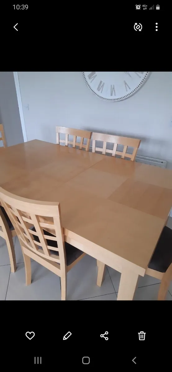 Table and chairs and sideboard - Image 2