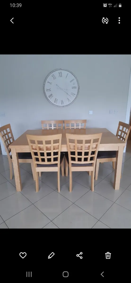 Table and chairs and sideboard - Image 4