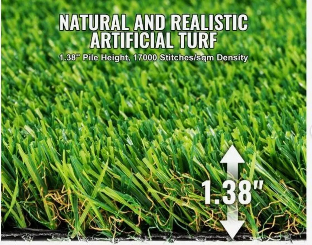 Artifical Grass, 1.2 x 1.8 m Rug Green Turf - Image 2