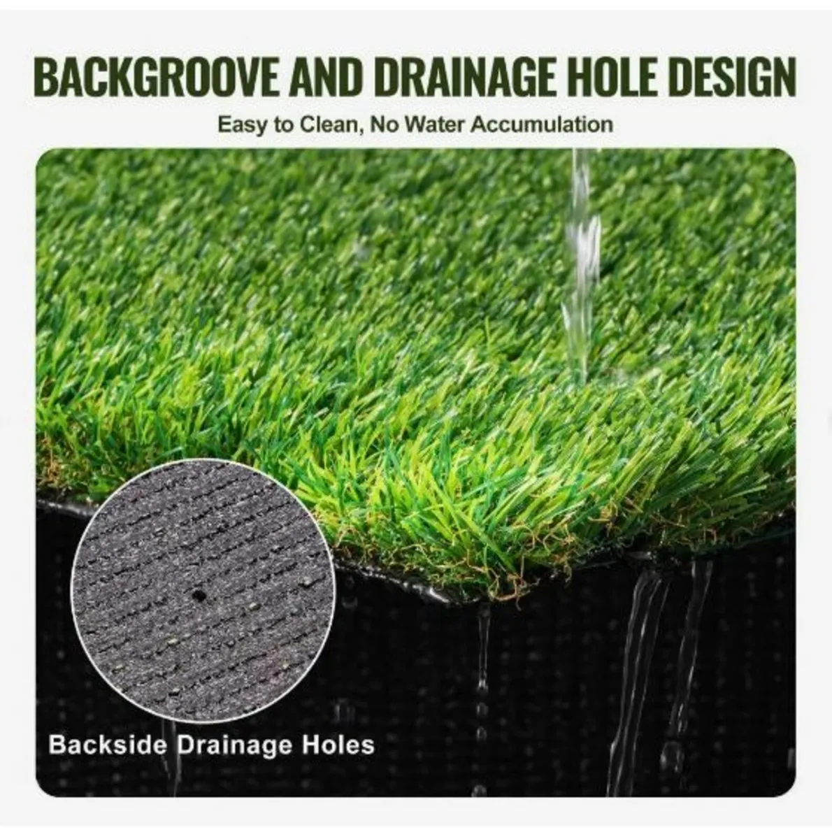 Artifical Grass, 1.2 x 1.8 m Rug Green Turf - Image 4