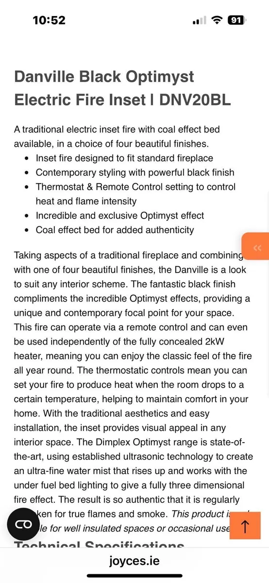 Electric fire inset - Image 2
