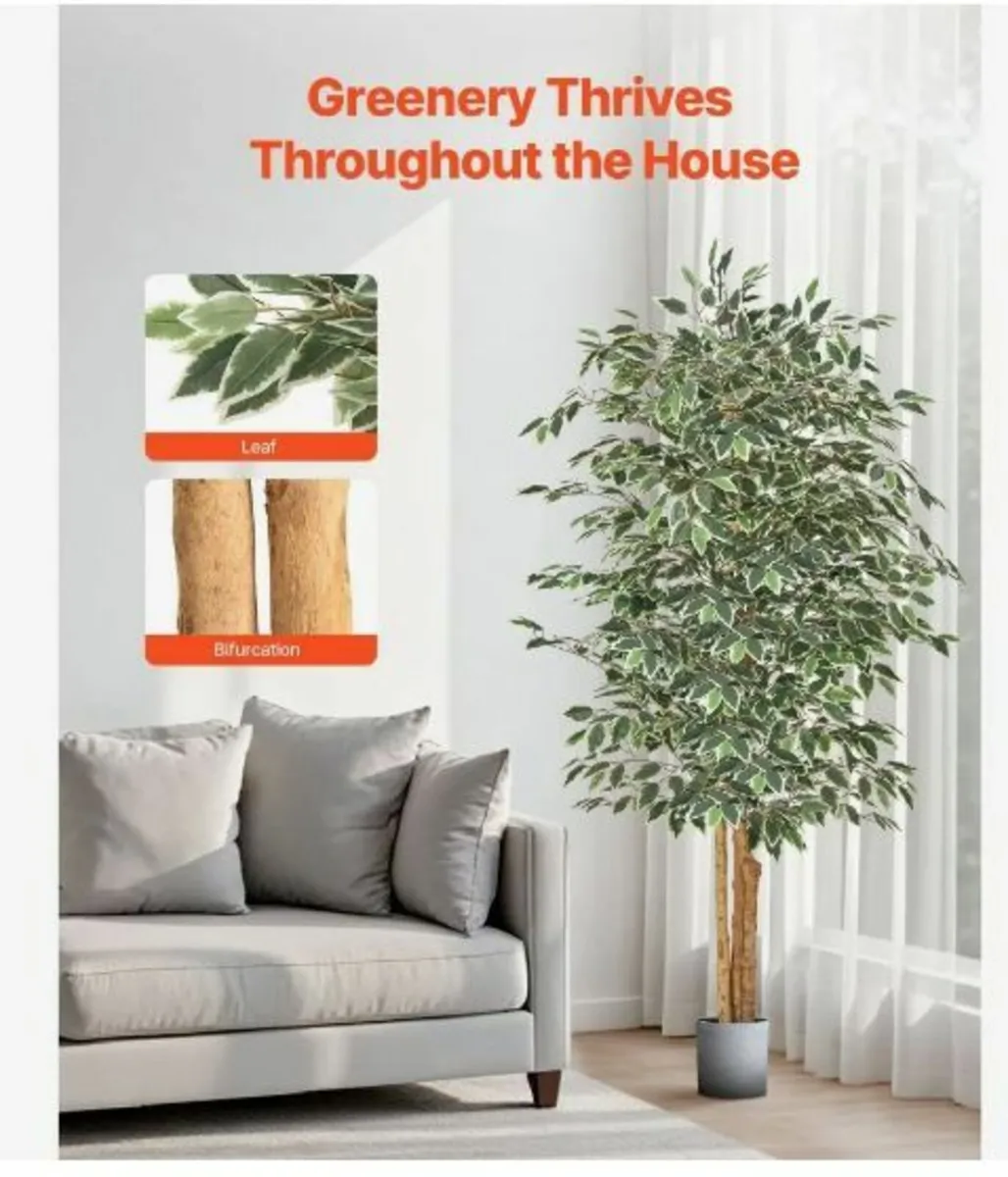 180cm Artificial Ficus Tree - Image 3