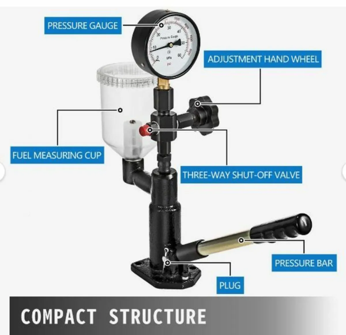 Mophorn 400Bar 6000PSI Diesel Fuel Injector - Image 3