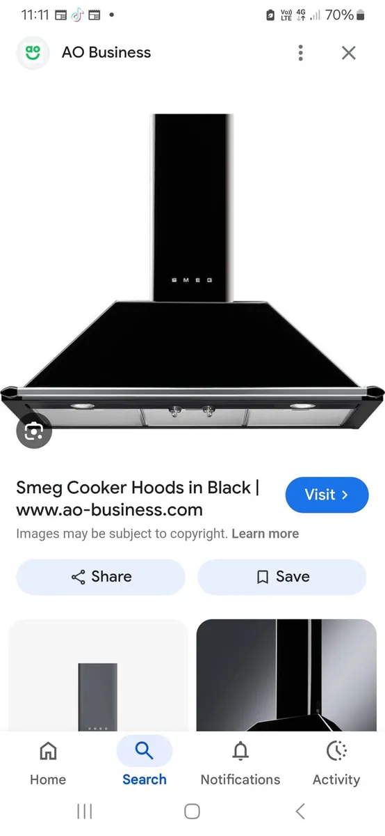 Smeg cooker hood - Image 2
