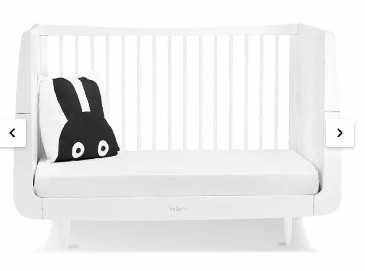 SnuzKot Skandi Cot Bed - White - Image 3
