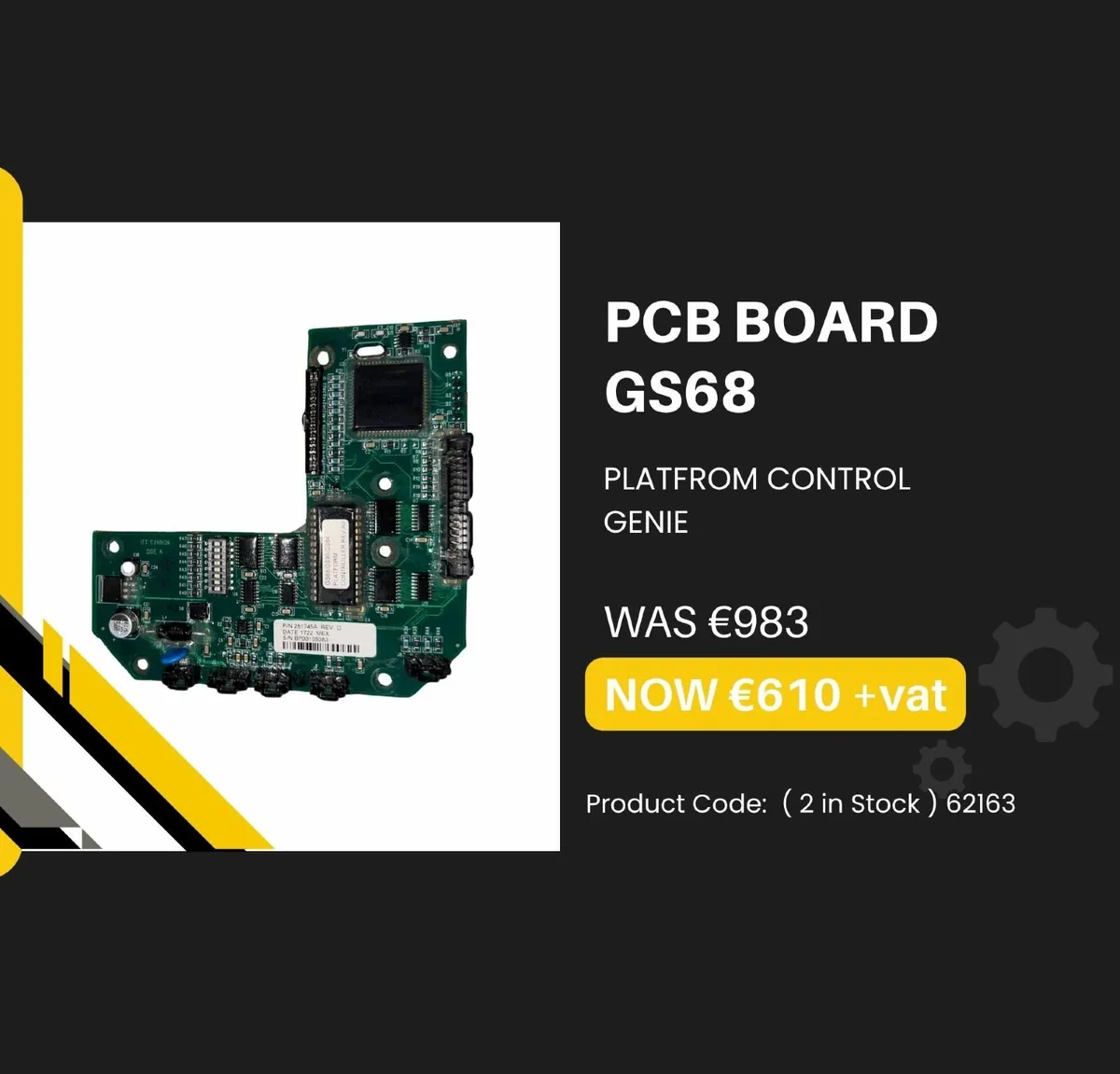 PCB BOARD GS68 PLATFROM CONTROL  GENIE BOOM
