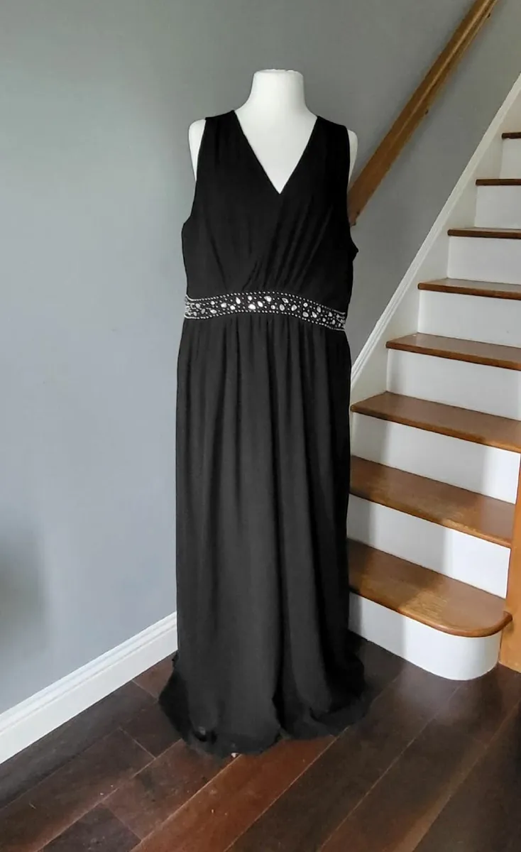 Yours Limited black maxi dress, Size 28 - Image 1